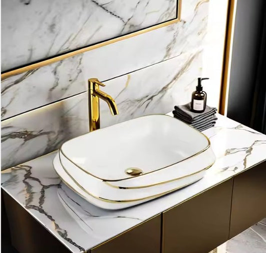 Modern Luxury Design Wash Basin Above Counter
