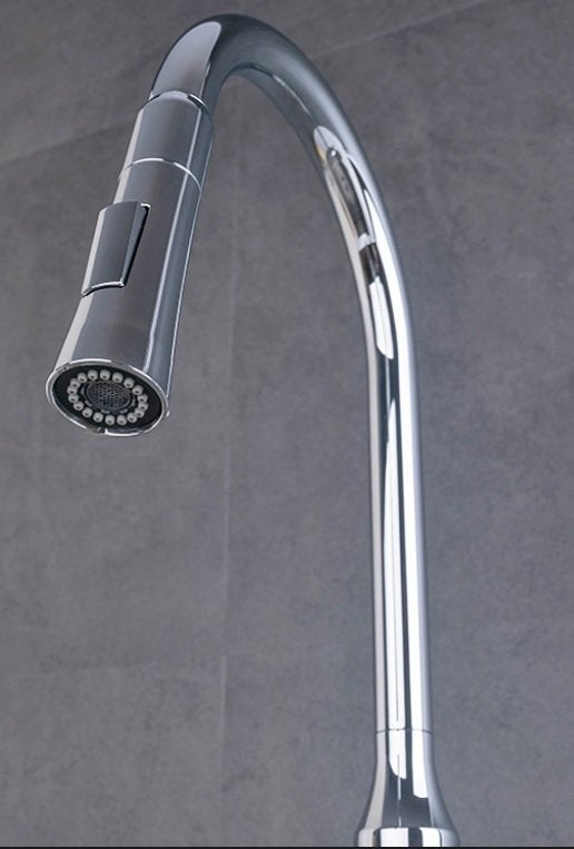 Kitchen Faucet WaterMark Chrome Single Lever Pull Out Handle swivel 360 degrees water Mixer Tap