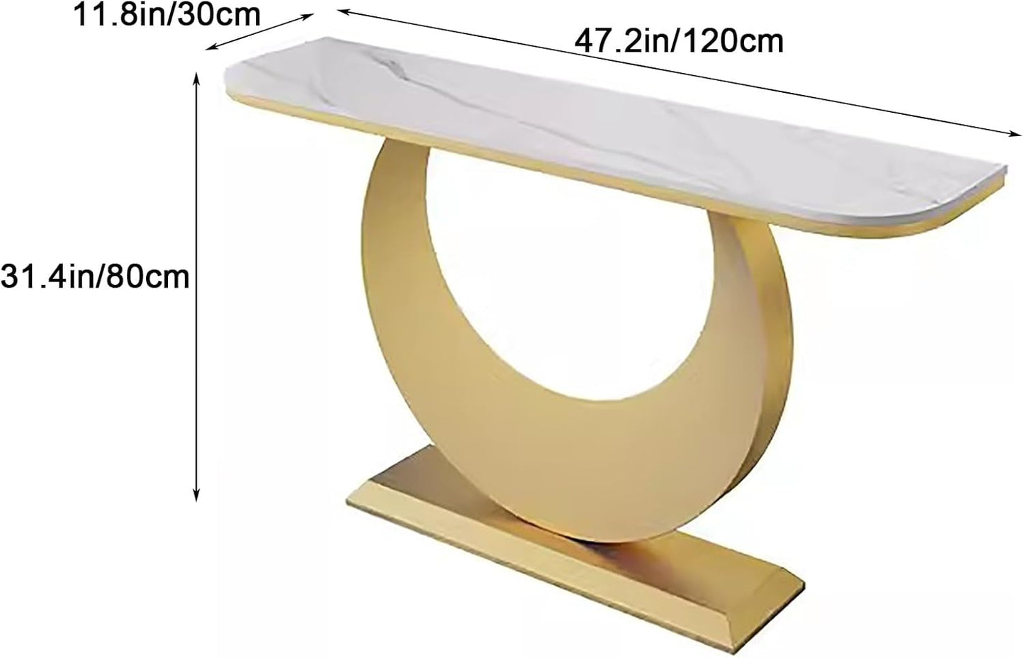 Narrow Console Table, Modern Entryway and Sofa Table, Accent Table for Hallway, Living Room, Bedroom