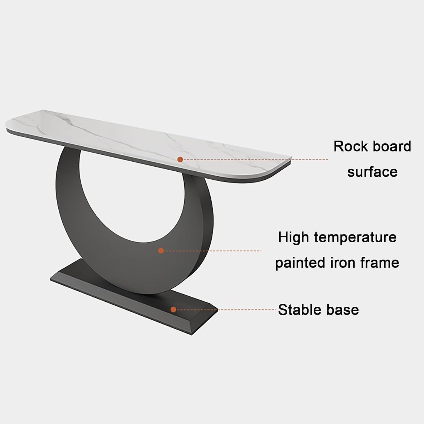 Narrow Console Table, Modern Entryway and Sofa Table, Accent Table for Hallway, Living Room, Bedroom