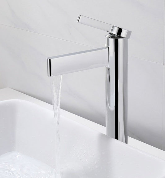 Contemporary Basin Mixer Tap Deck Mounted Brass For Bathroom