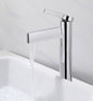Contemporary Basin Mixer Tap Deck Mounted Brass For Bathroom