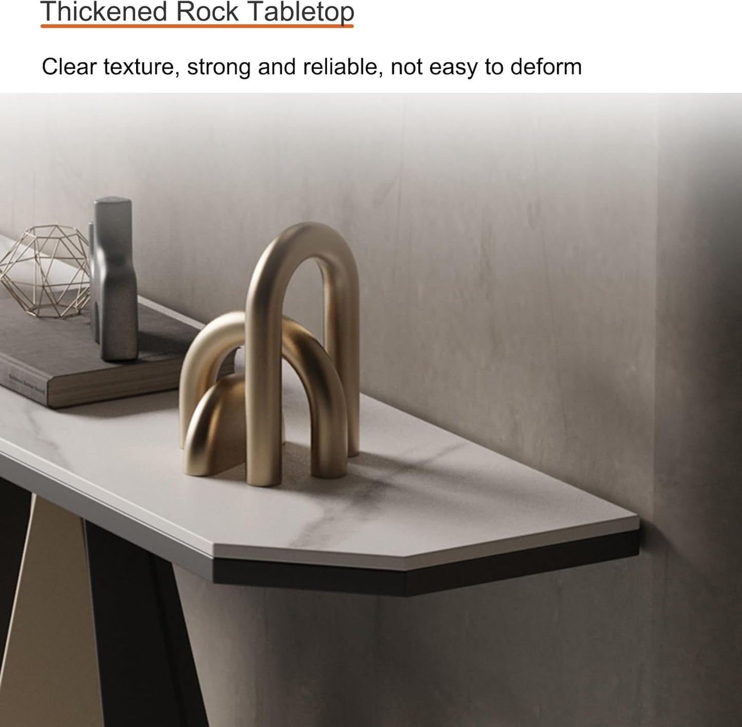 Contemporary Narrow Console Table – Sturdy Entryway, Hallway, or Sofa Table for Living Room and Foyer