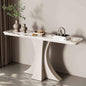 Sleek Narrow Console Table with Metal Base – Entryway and Sofa Table for Living Room or Entrance