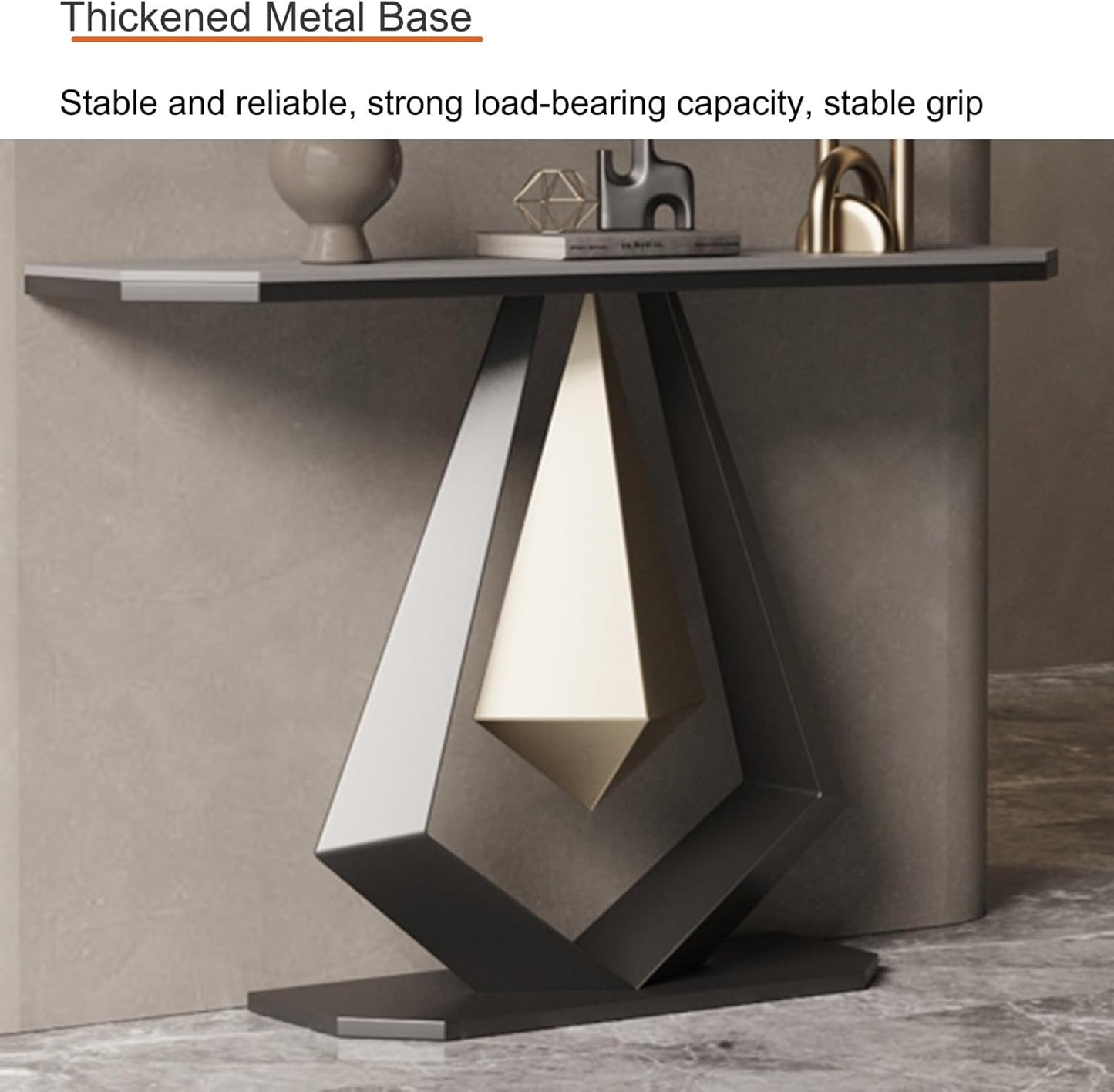 Contemporary Narrow Console Table – Sturdy Entryway, Hallway, or Sofa Table for Living Room and Foyer