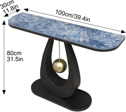Sleek Minimalist Console Table – Long Contemporary Accent Table for Entryway, Hallway, Living Room, or Foyer