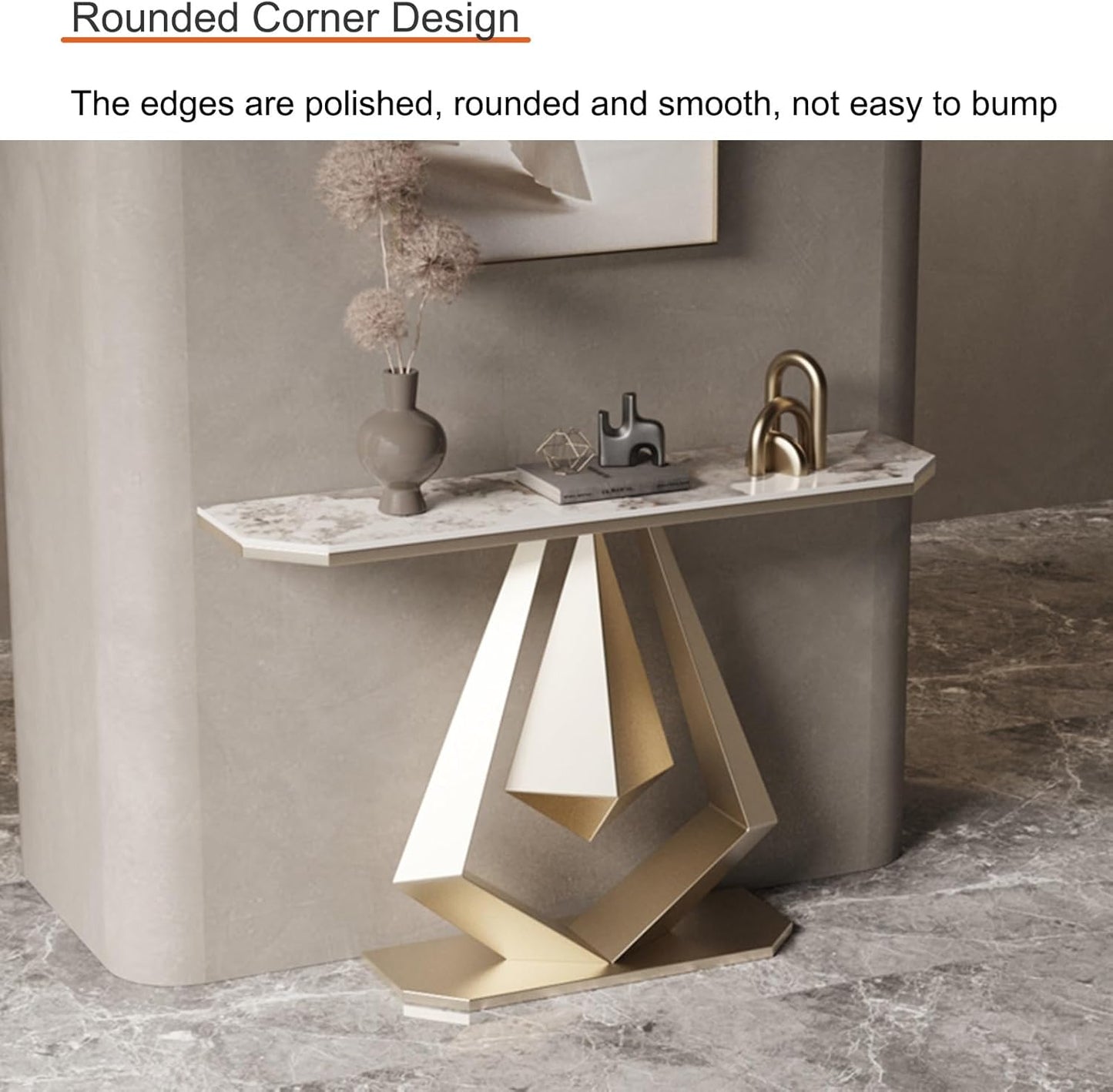 Contemporary Narrow Console Table – Sturdy Entryway, Hallway, or Sofa Table for Living Room and Foyer