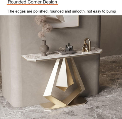 Contemporary Narrow Console Table – Sturdy Entryway, Hallway, or Sofa Table for Living Room and Foyer