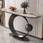 Modanio Contemporary Half Moon Console Table – Stylish Accent and Sofa Table