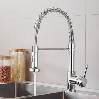 PK001-C Kitchen Faucet with Dual Function Pull-Down Spray head Chrome