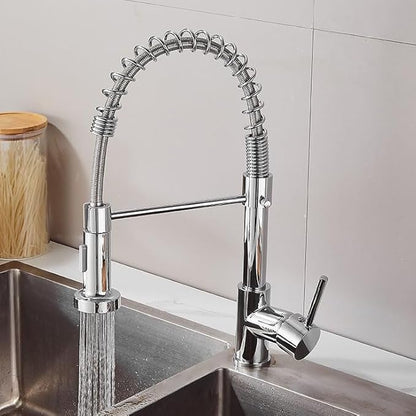 PK001-C Kitchen Faucet with Dual Function Pull-Down Spray head Chrome