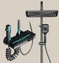 Digital LED Display Shower Head With Piano Button