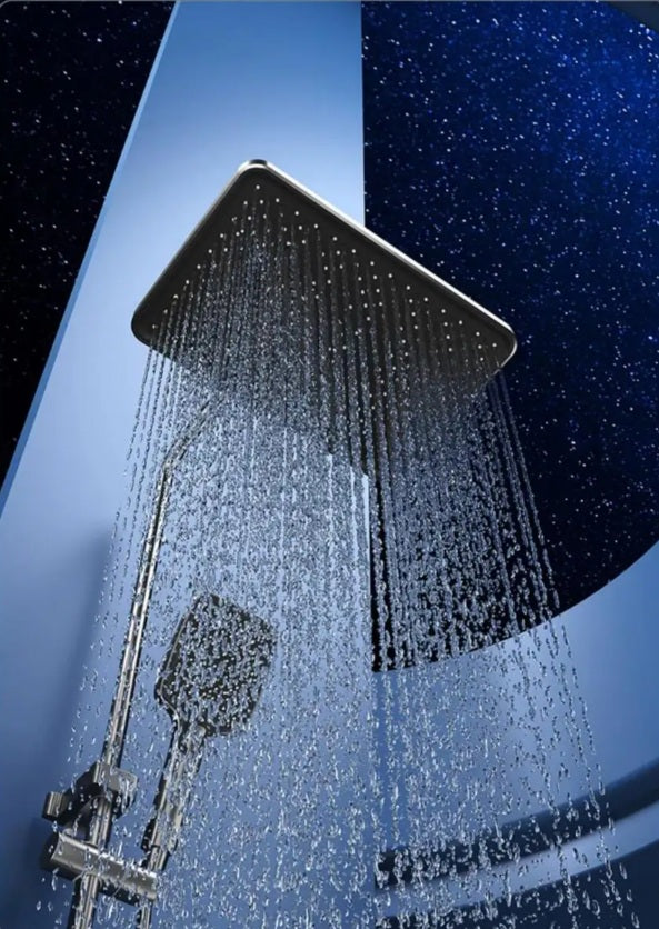 Digital LED Display Shower Head With Piano Button
