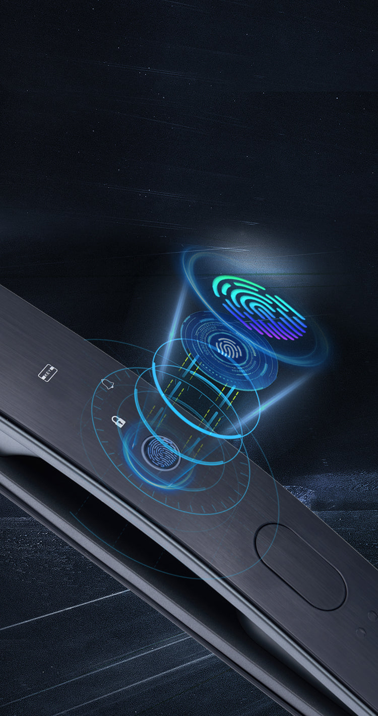 Smart Lock Digital Door Lock With 3D Face Recognition, Lcd Display & Camera (S96)
