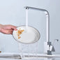 SK003-C Chrome Square Gooseneck Swivel Sndry Sink Kitchen Mixer Faucet Tap