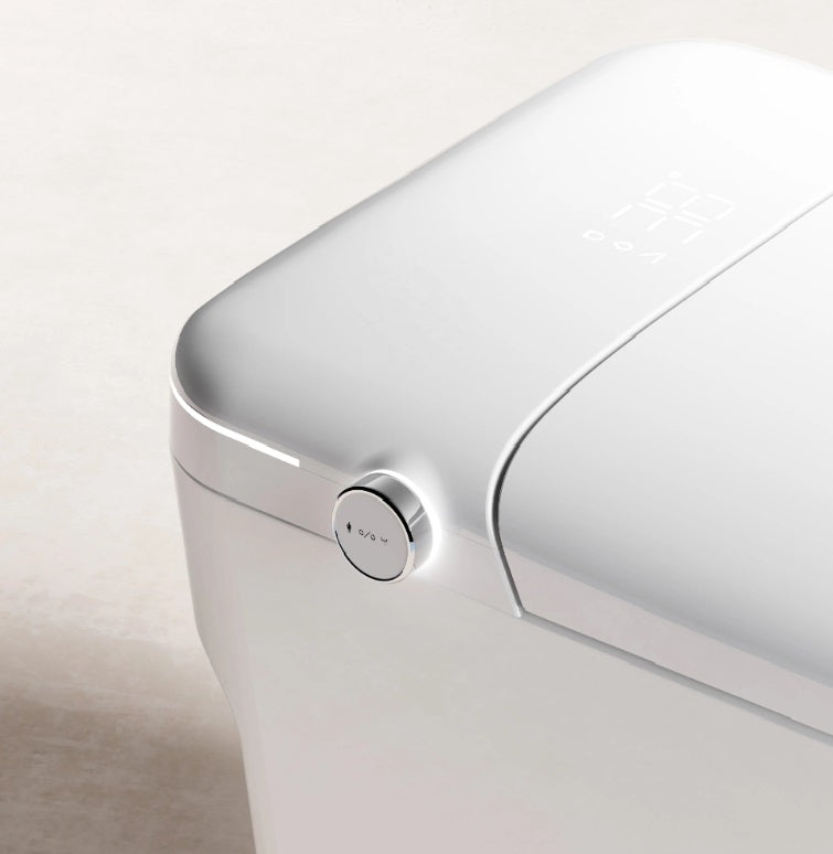 Smart Toilet, with Warm Water Dual Auto with Remote Flush, Self Clean