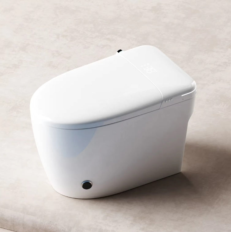 Smart Toilet, with Warm Water Dual Auto with Remote Flush, Self Clean