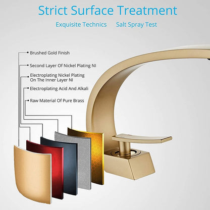 Brass Mixer Faucet Tap for Bathroom Sink